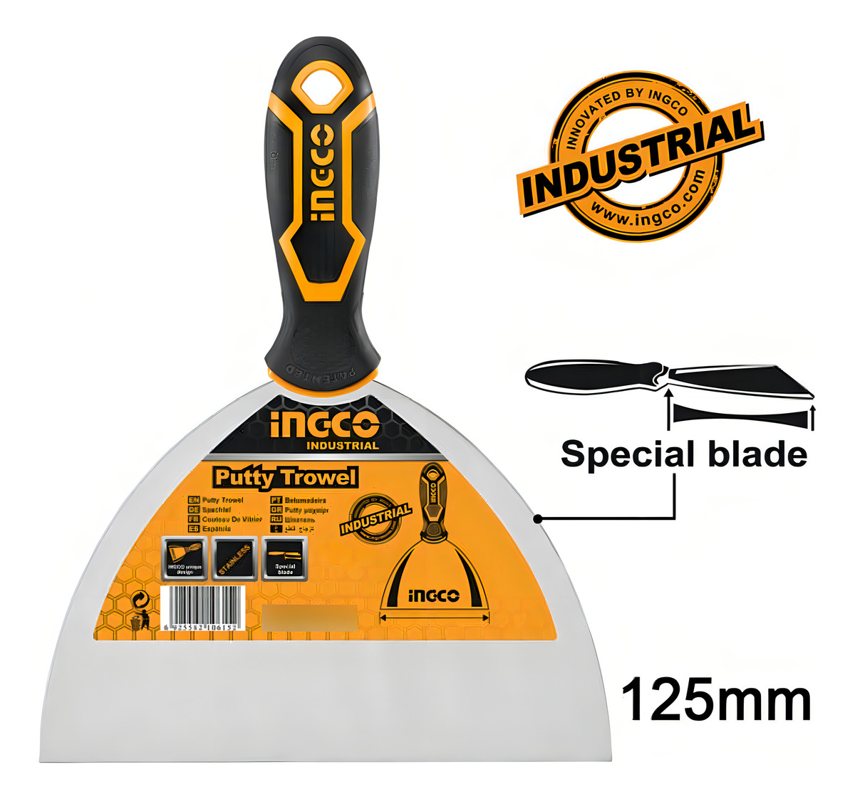Espátula Metal Industrial Pintor 12,5 Cm Ingco Hput08125 - Imagen 3