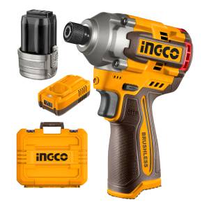 Atornillador De Impacto 16v C/2 Bateria Y Accesorios Ingco