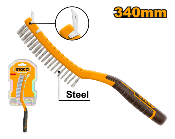 Cepillo Acero Ingco 340mm Con Mango - Imagen 3
