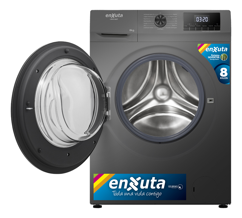 Lavarropas Carga Frontal Inverter Enxuta Lenx1685t 8 Kg - Imagen 3