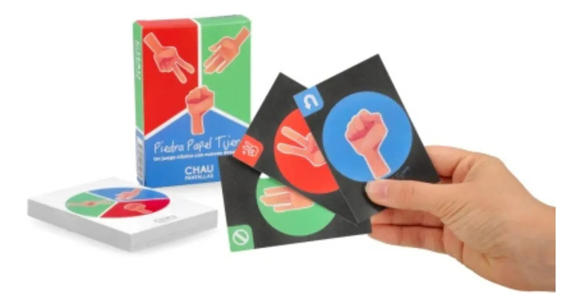Juego De Cartas Piedra Papel Tijera - Chau Pantallas - Imagen 3