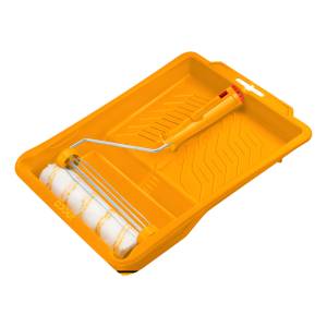 Set Rodillo Interior Microfibra Con Bandeja 3 En 1 Ingco