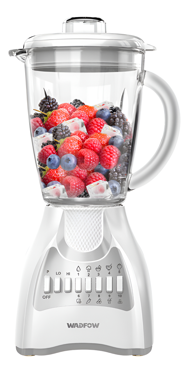 Licuadora 1.5l 650w Jarra De Vidrio 10 Velocidades Wadfow