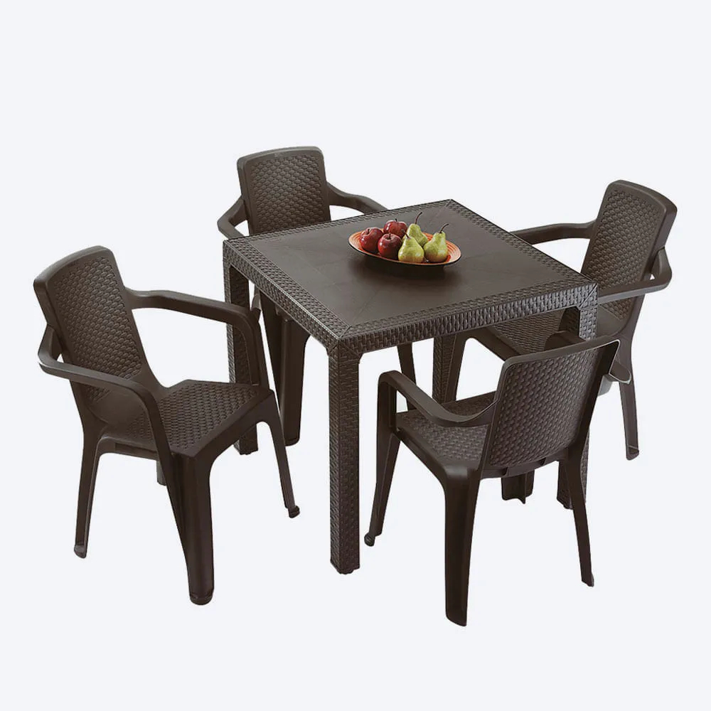 Silla Rimax Eterna Con Brazos Wengue Color Marrón Liso - Imagen 6