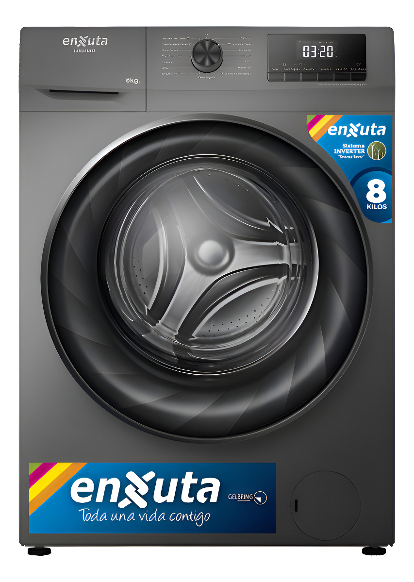 Lavarropas Carga Frontal Inverter Enxuta Lenx1685t 8 Kg