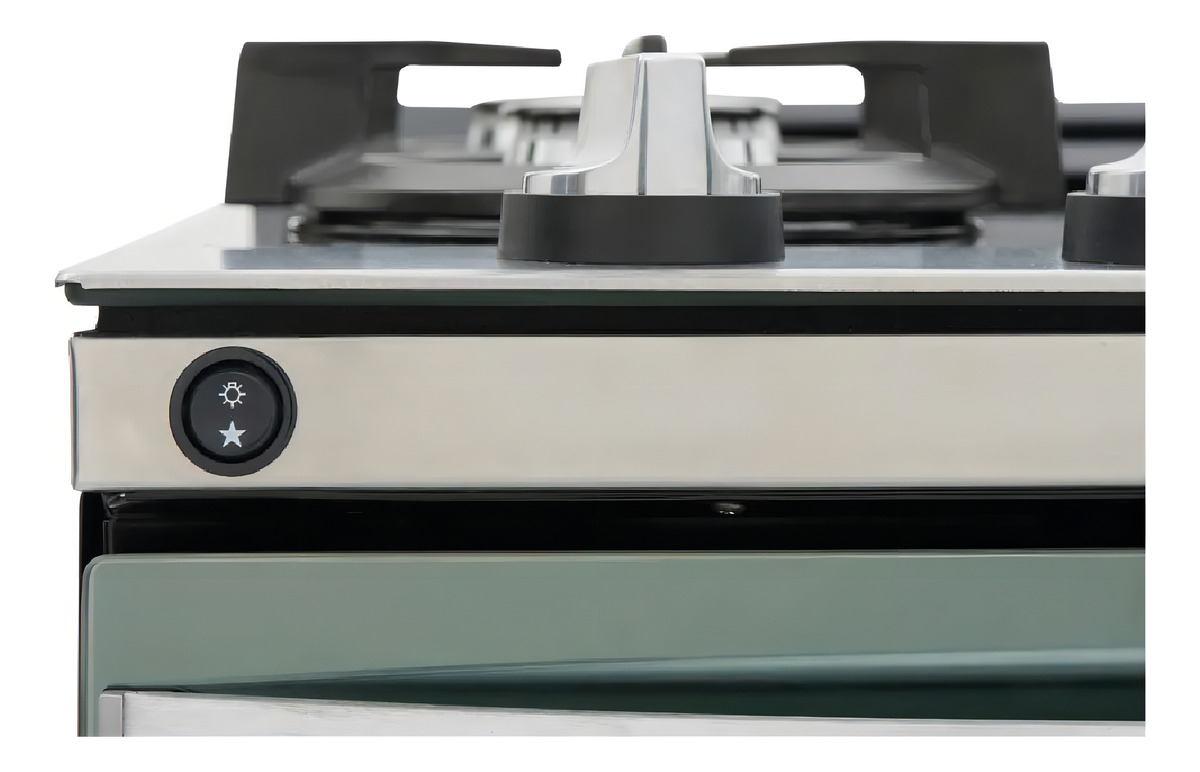 Cocina A Gas 4 Hornallas Whirlpool Wfo4vbrruw Mesada Vidrio - Imagen 4