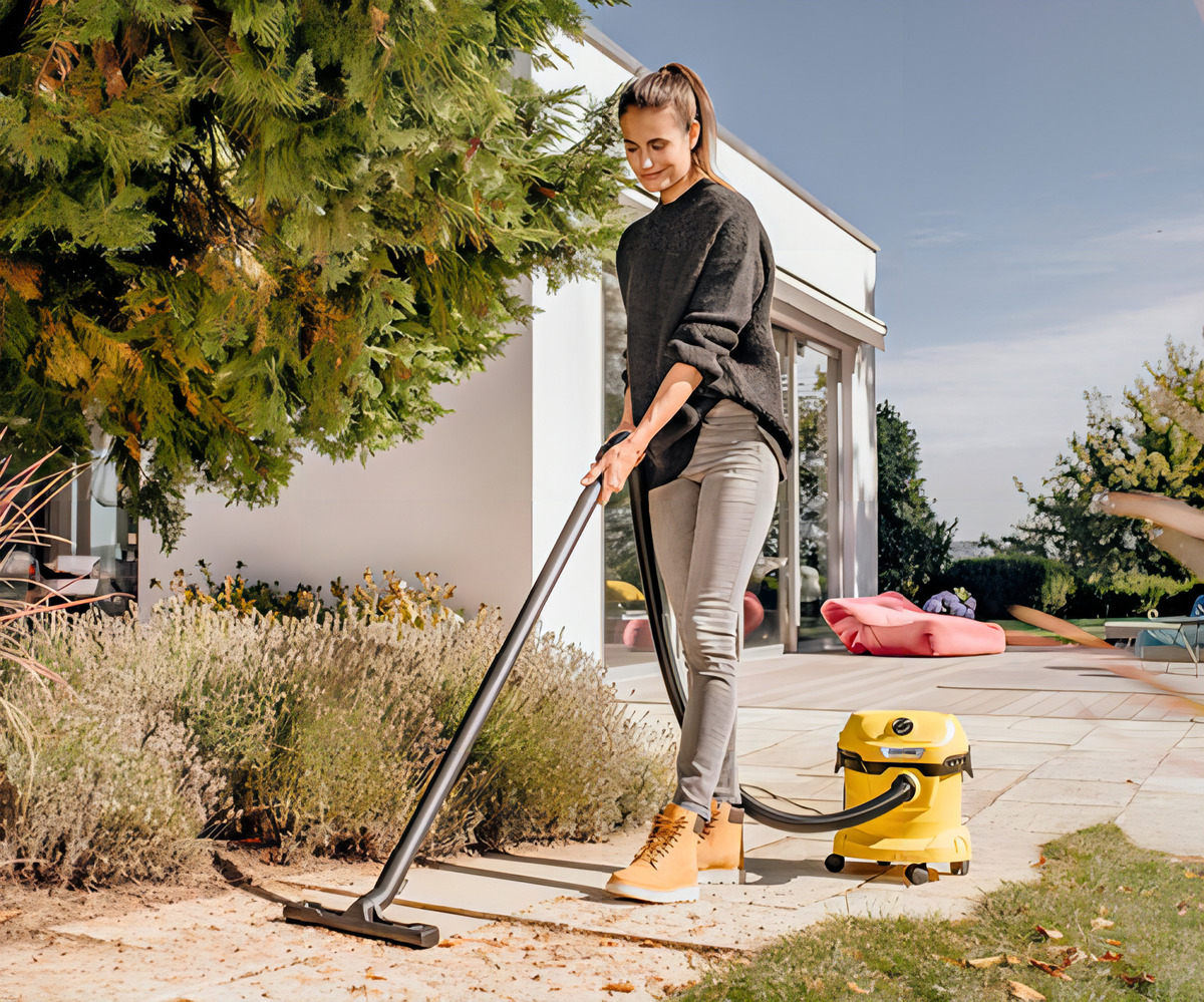 Aspiradoras Nuevas Karcher Agua Polvo Sopladora Wd2 Oy Color Amarillo - Imagen 4