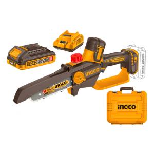 Motosierra 20v Bateria Cargador Accesorios Ingco Cgsli20662