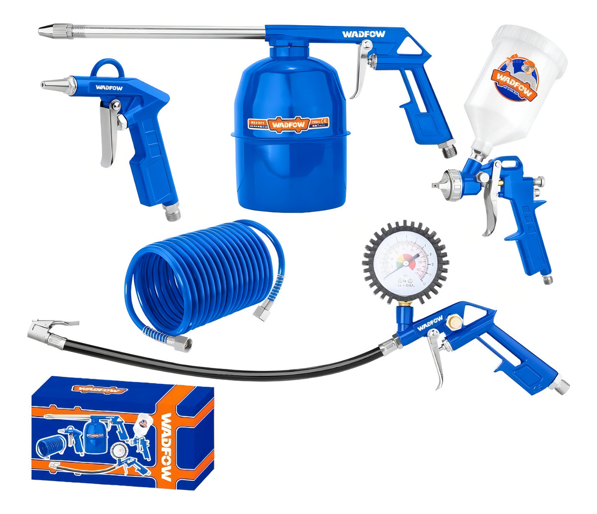 Kit 5 Pcs Para Compresor Wadfow Wax1505 - Smf Color Azul Fase Eléctrica Bifásica Frecuencia 0