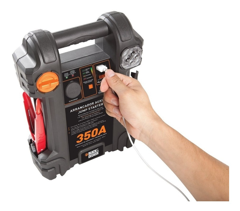 Arrancador Cargador De Bateria Portatil Black+decker Js350s - Imagen 4