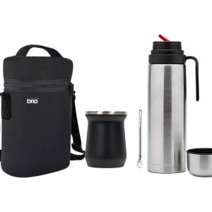 Kit Matero Termo 1lt + Mate + Bombilla + Matera De Neopreno