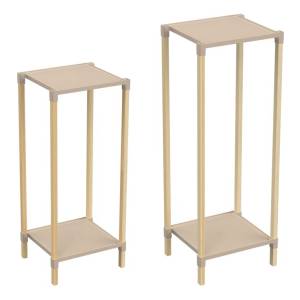 Organizador Set X2unid 48x28x25cms / 59x28x25cms Madera Y Pp
