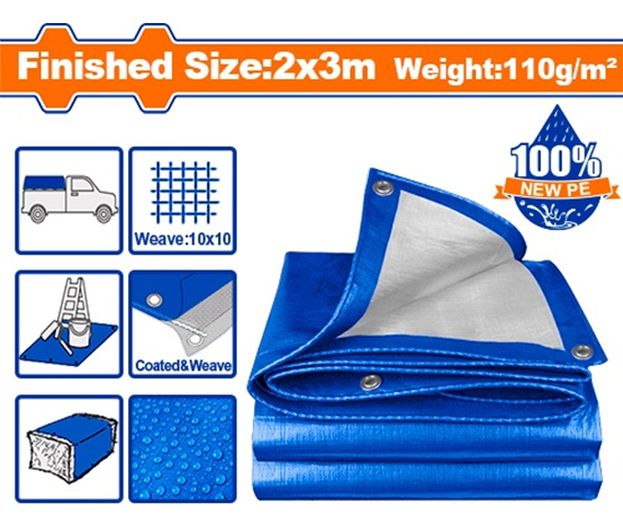Lona 2x3 Mt Azul 110gr/m2 Wadfow Wtq1823 - Imagen 2