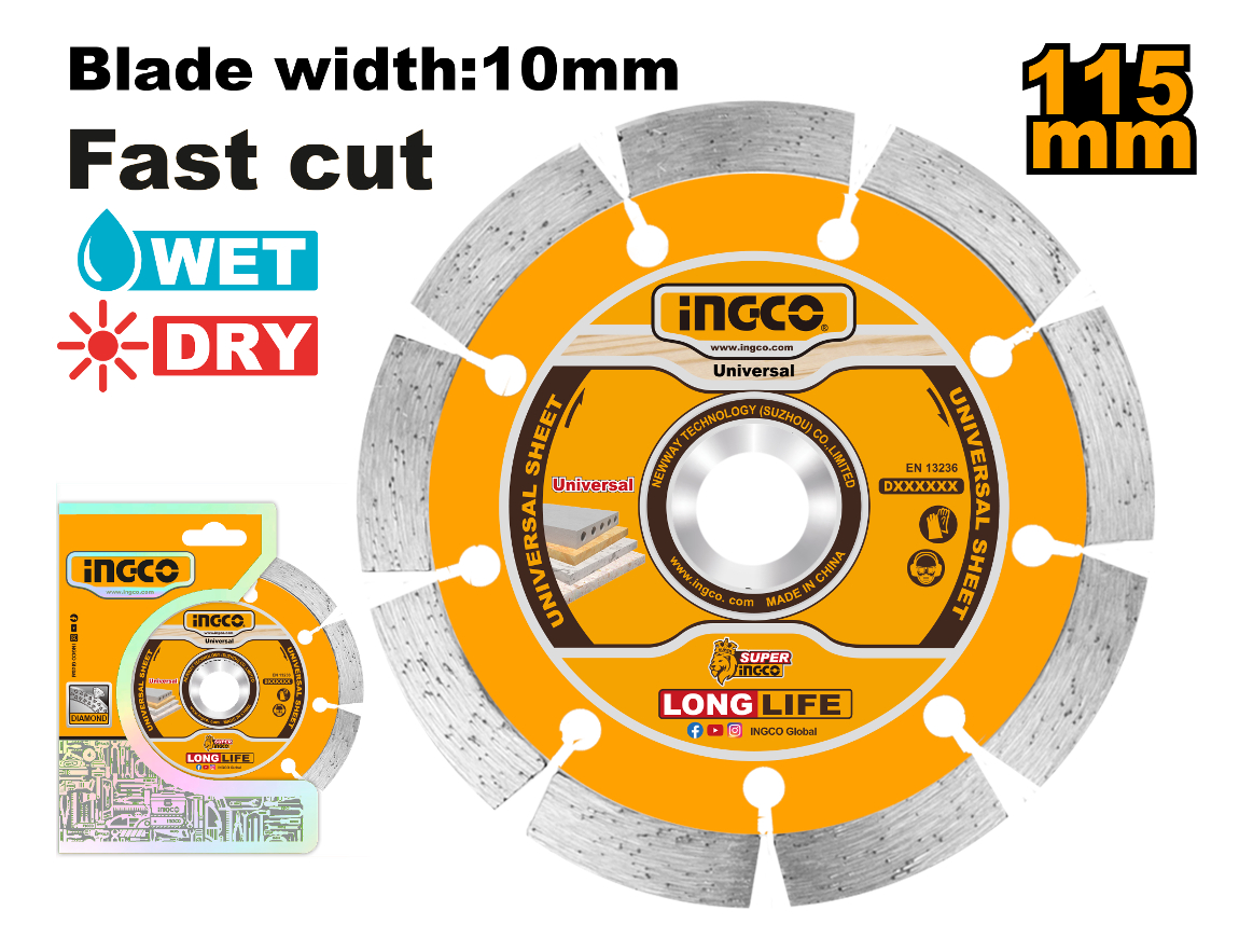 Disco Diamantado 115mm 4 1/2 X 22.2mm Dmd011152 - Imagen 3