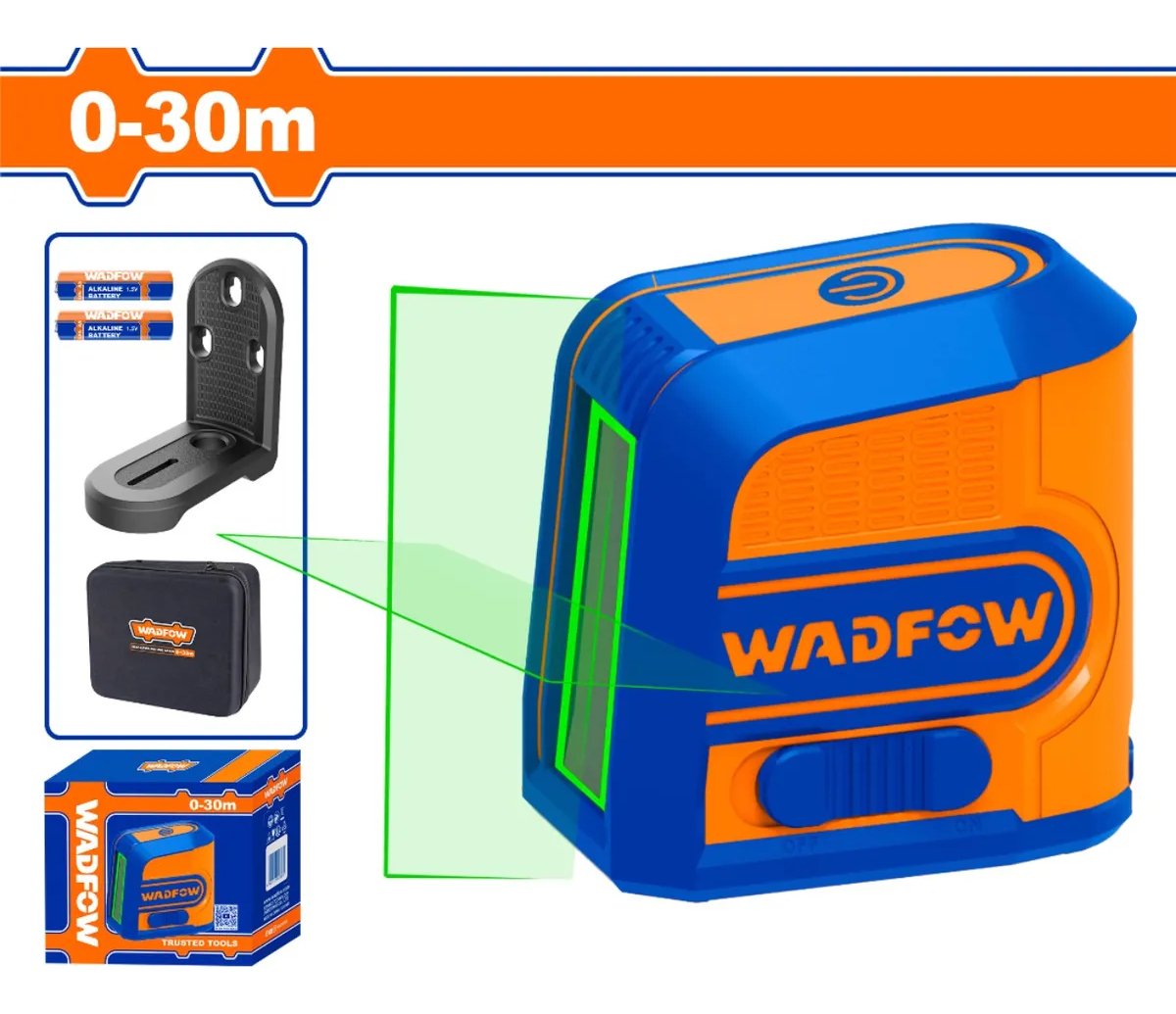 Nivel Laser Autonivelante Verde 0-30mt Magnetico Wadfow Wle2 - Imagen 2