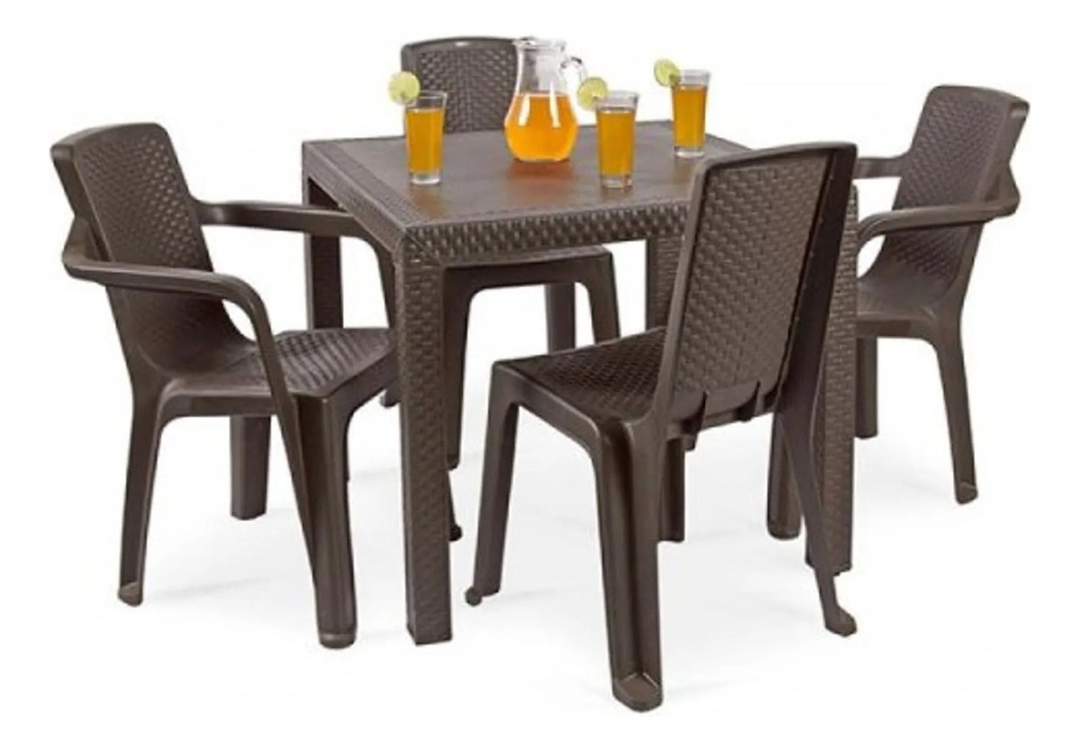 Silla Rimax Eterna Con Brazos Wengue Color Marrón Liso - Imagen 2