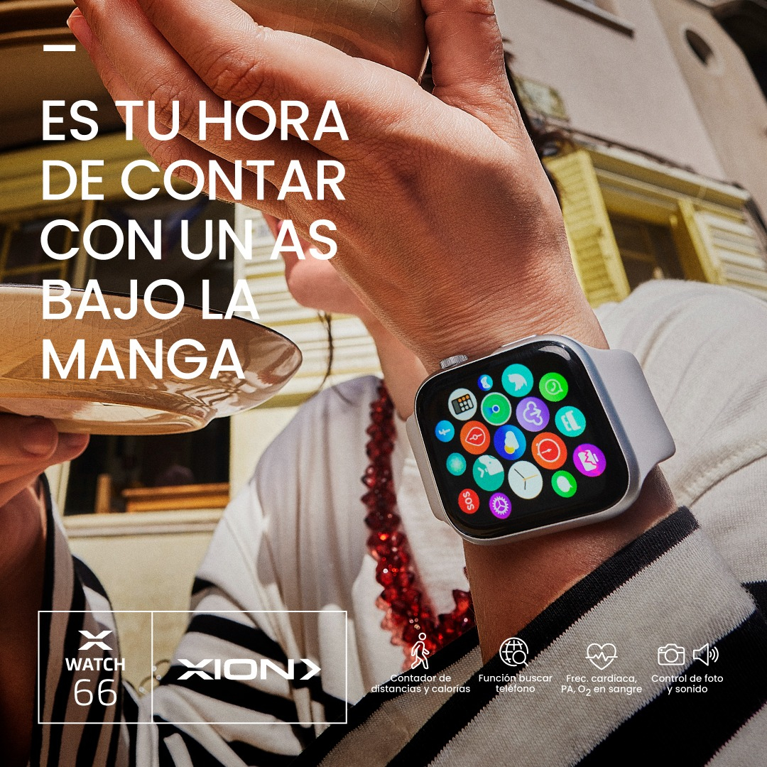 Smartwatch Reloj Smart Xion X-watch66 Caja Azul Marino Malla - Imagen 2