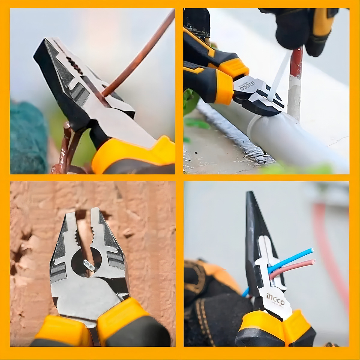 Juego 3 Pinzas Universal Alicate Diagonal Pinza Ingco - Imagen 3