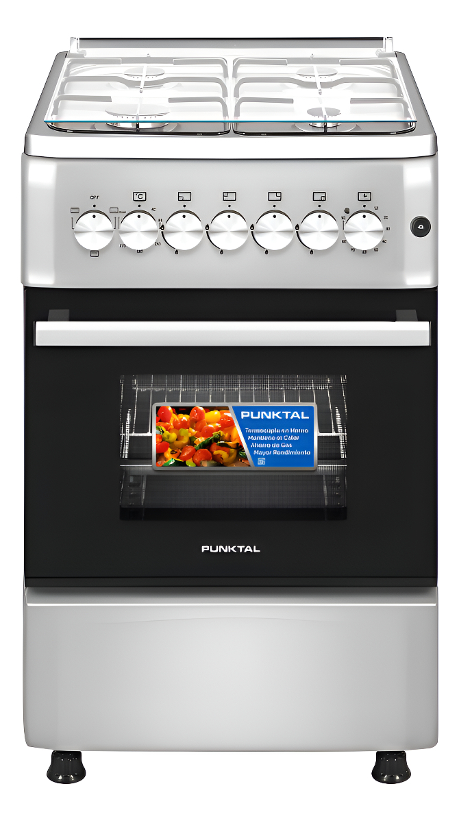 Cocina Combinada Punktal 4 Hornallas Pk-1940 Tk