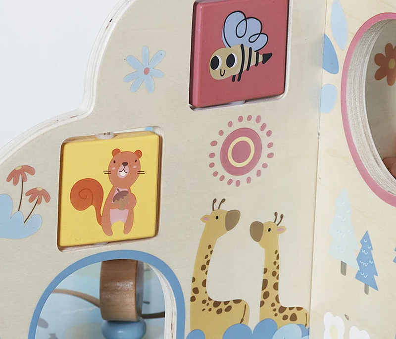 Juego Árbol Educativo Madera Mesa De Actividades Para Niños - Imagen 7