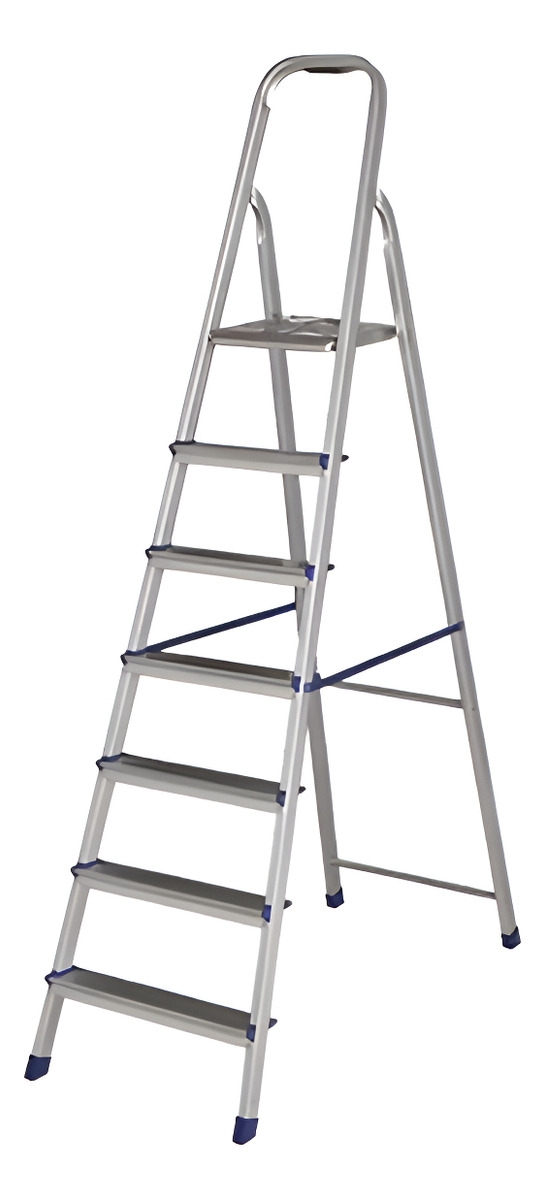 Escalera De Aluminio Tijera Mor 5105 7 Escalones