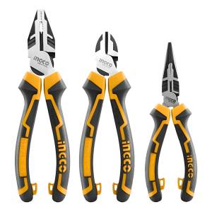 Juego 3 Pinzas Universal Alicate Diagonal Pinza Ingco