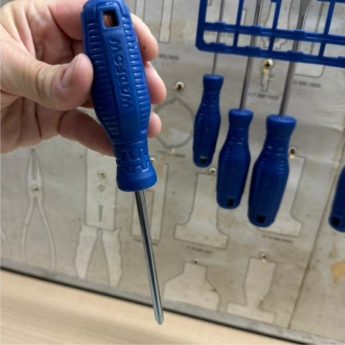 Juego Destornilladores 10 Piezas 5 Phillips 5 Planos Wadfow - Imagen 7