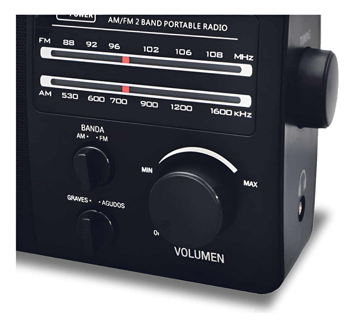 Radio Am Fm Punktal Funciona A Electricidad O A Pilas Color - Imagen 2