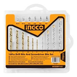 Set 19 Pcs Mechas Y Puntas Ingco Aksdb1901