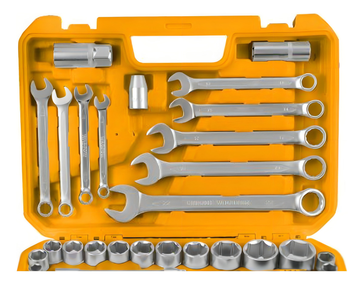 Juego De Dados Puntas Llaves 82 Pzs 1/4 1/2 Ingco Hkts42802 - Imagen 3