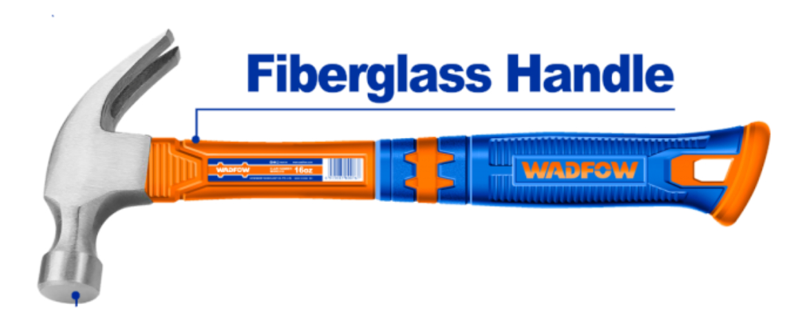 Martillo Uña 450g Mango De Fibra Wadfow Whm3316 - Imagen 2