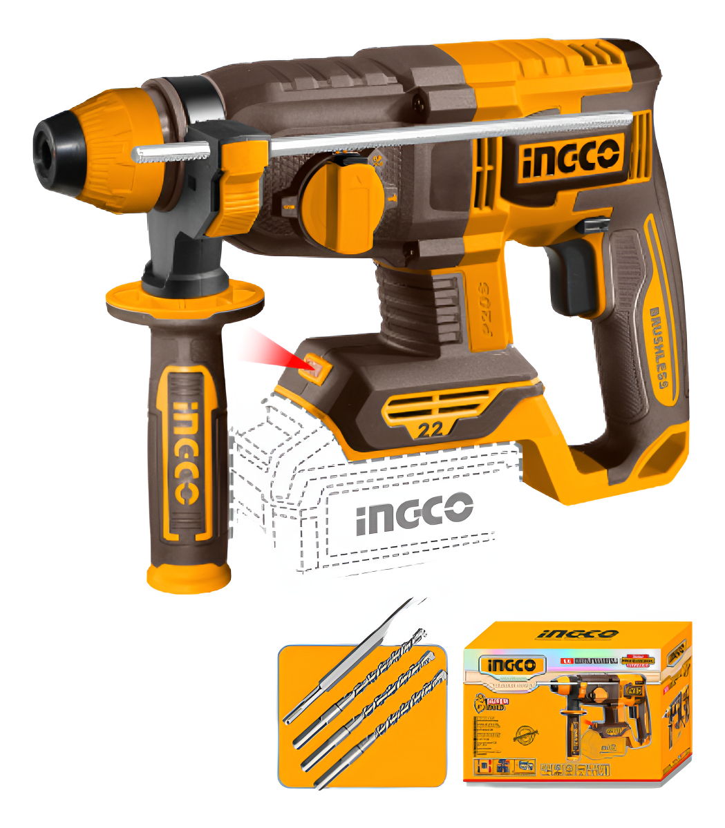 Rotomartillo Ingco Crhli21228 Batería Profesional 18v