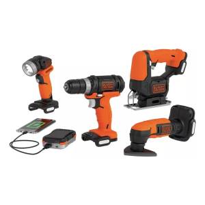 Kit 4 Herramientas Eléctricas 12v Black+decker Bdck502c1