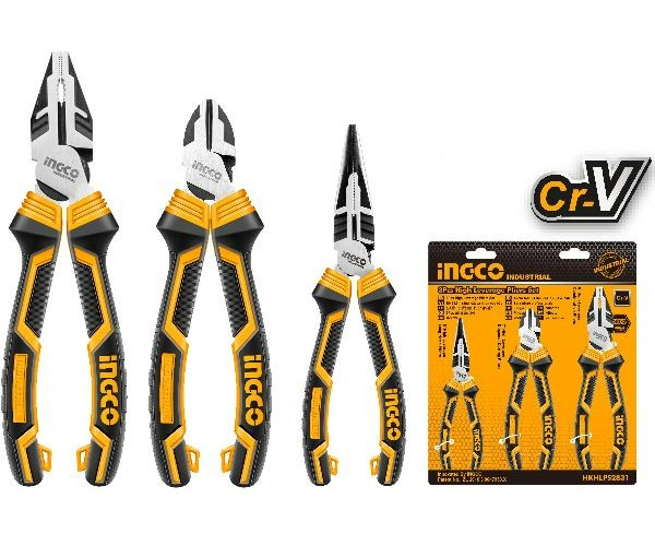 Juego 3 Pinzas Universal Alicate Diagonal Pinza Ingco - Imagen 8