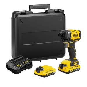 Kit Atornillador De Impacto V20 Fatmax Stanley Sbi810d2k-b2