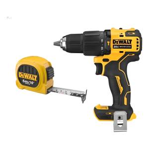 Taladro Percutor Inalámbrico Dewalt Dcd709b + Cinta Metrica