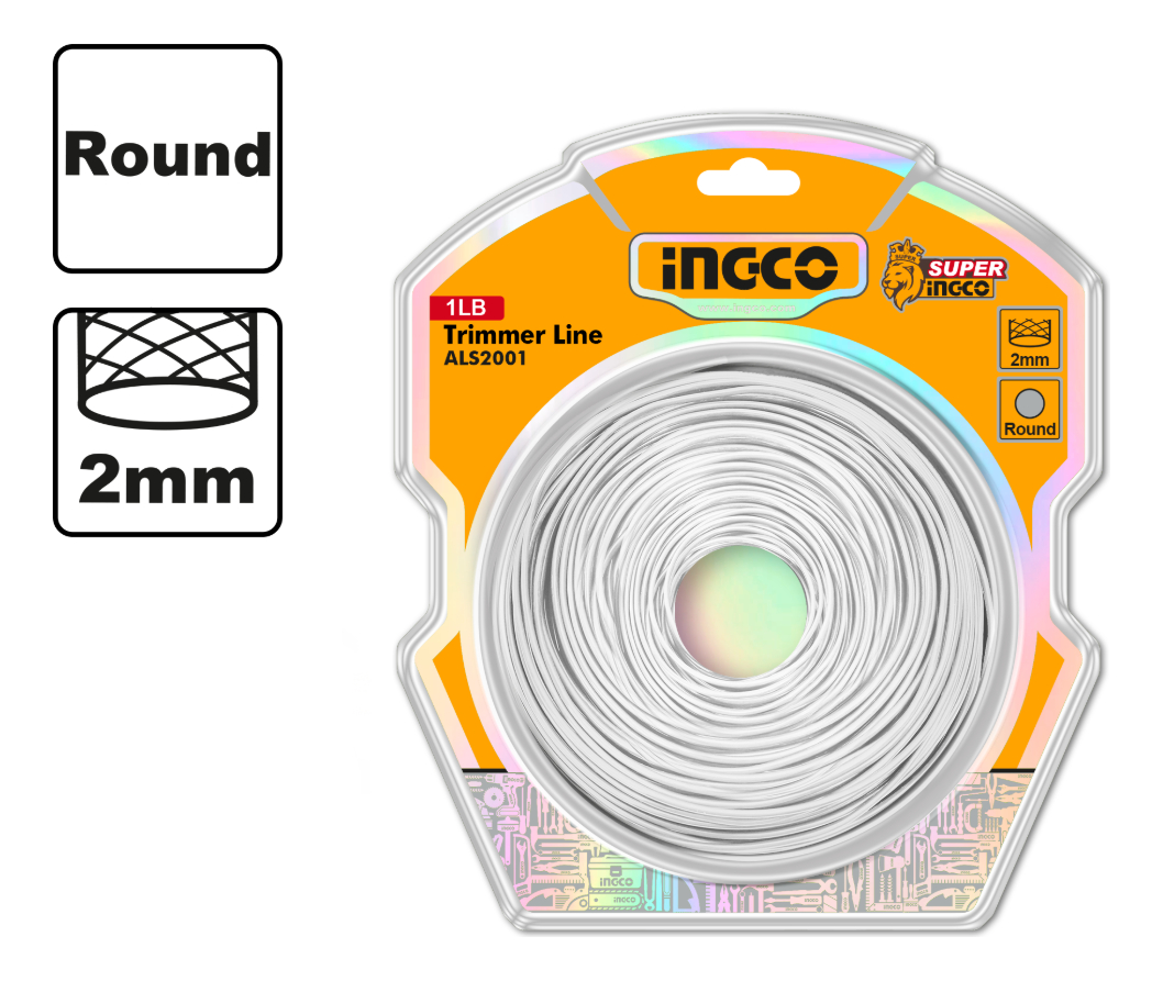Carretel Tanza Para Desmalezadora 2.0mm Ingco Als2001 - Imagen 2