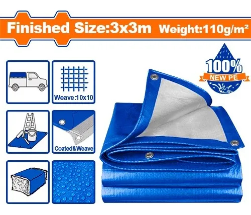 Lona 3x3 Mt Azul 110gr/m2 Wadfow Wtq1833 - Imagen 2