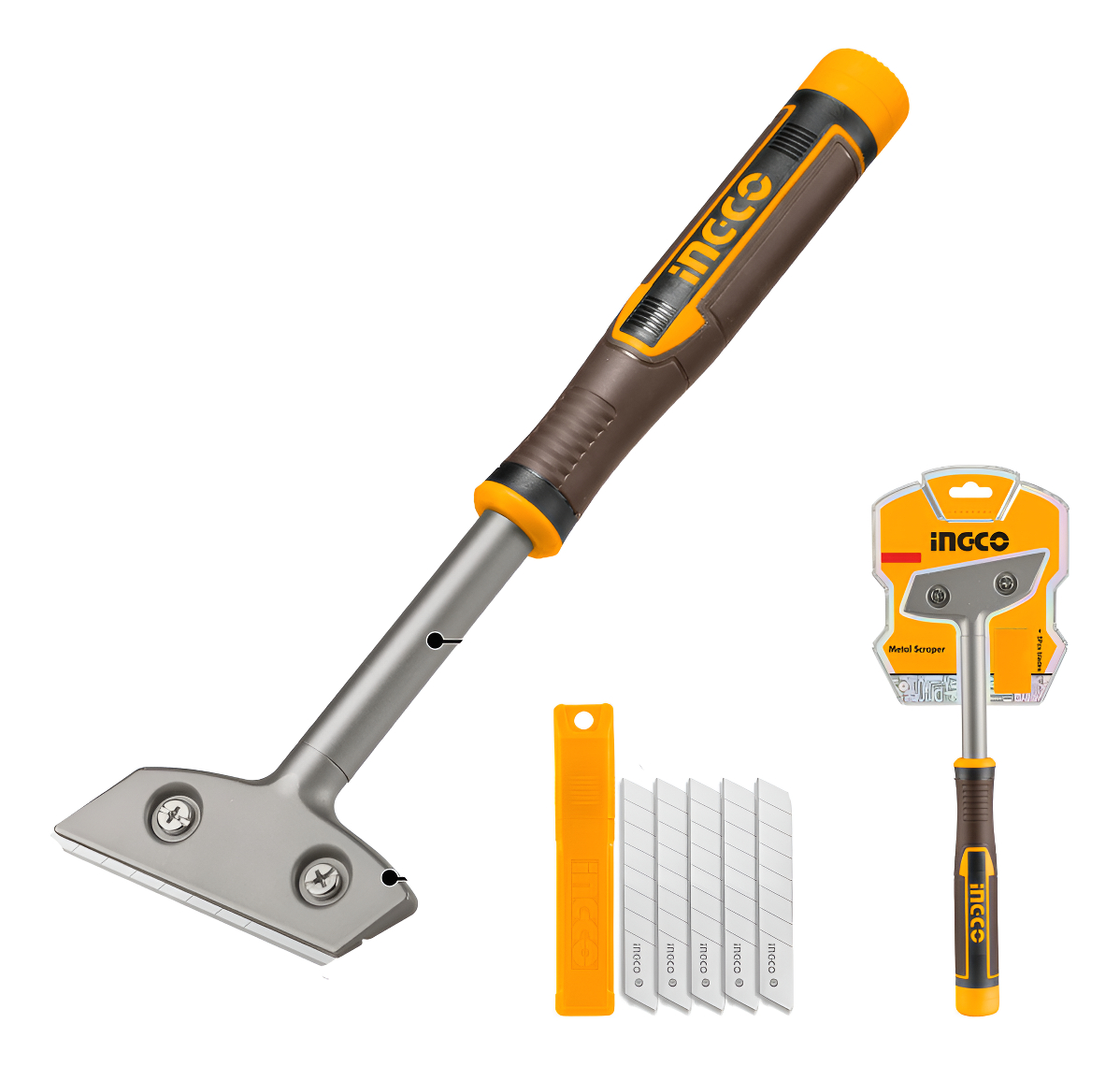 Escareador Metálico 340mm C/6 Hojas Sk5 Ingco Hgs3088