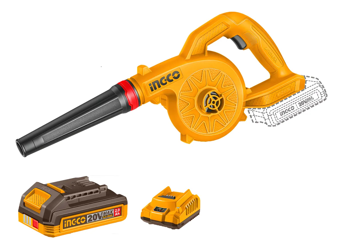 Sopladora P20s 2.7m3 Bat 2.0ah + Cargador Ingco Cabli20781