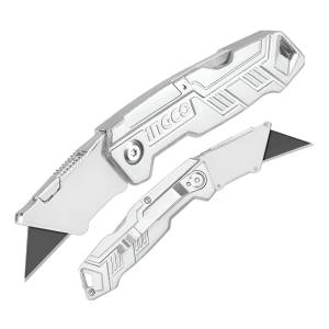 Trincheta De Aluminio Plegable Ingco Huk6236 C/5 Hojas