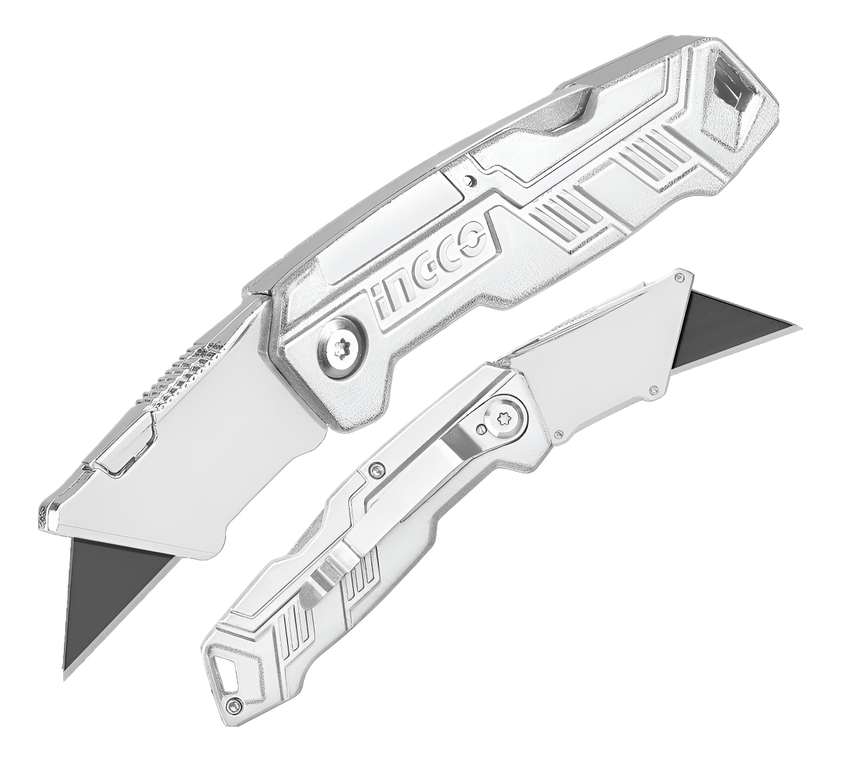 Trincheta De Aluminio Plegable Ingco Huk6236 C/5 Hojas