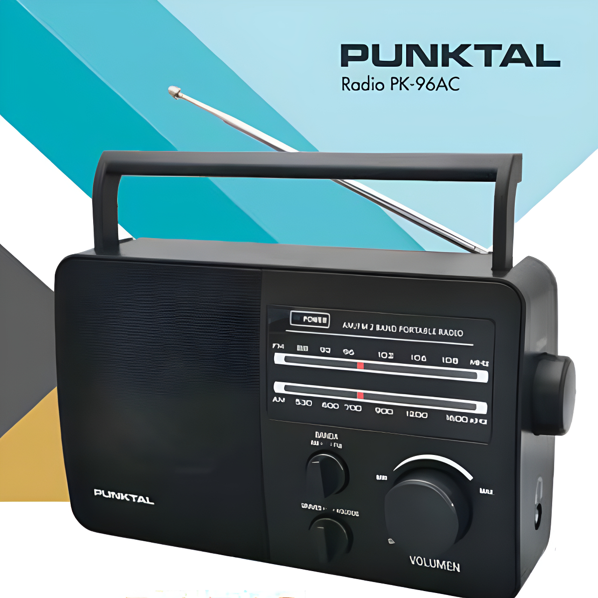 Radio Am Fm Punktal Funciona A Electricidad O A Pilas Color - Imagen 3