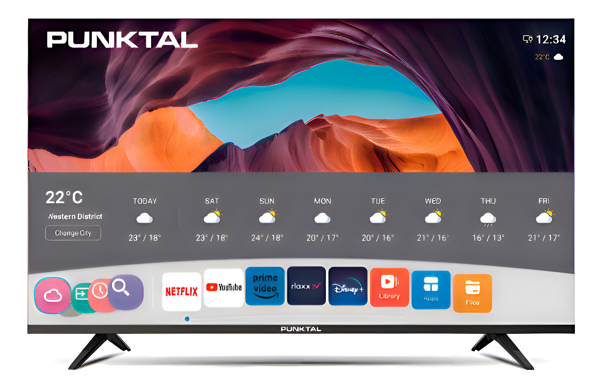 Televisor Led Smart Tv 50 Punktal Pk-50 Wos 4k Bluetooth