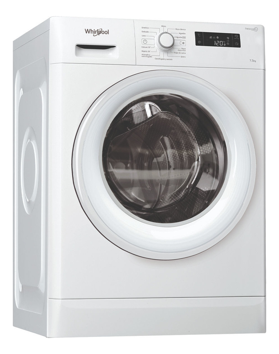 Lavarropas Whirlpool 7.5 Kg Inverter Wlf752b25f 14 Prog Dimm Color Blanco