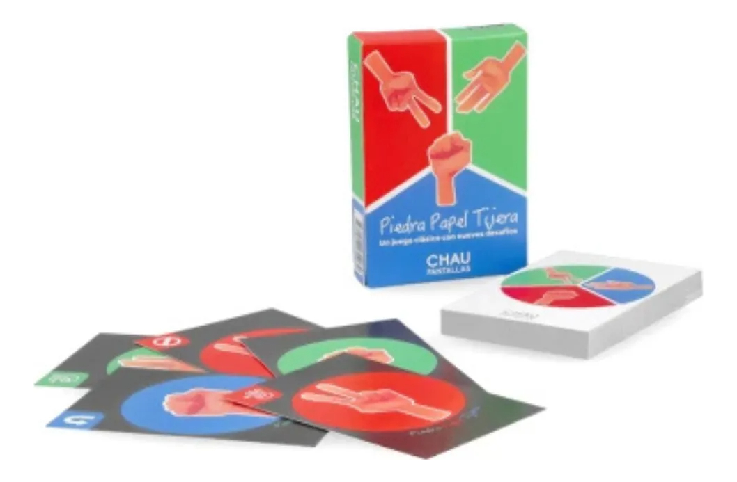 Juego De Cartas Piedra Papel Tijera - Chau Pantallas - Imagen 2