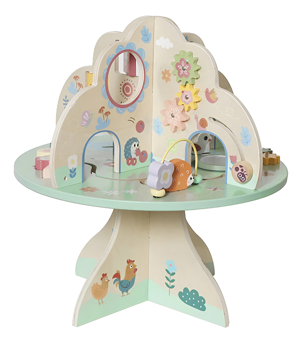 Juego Árbol Educativo Madera Mesa De Actividades Para Niños