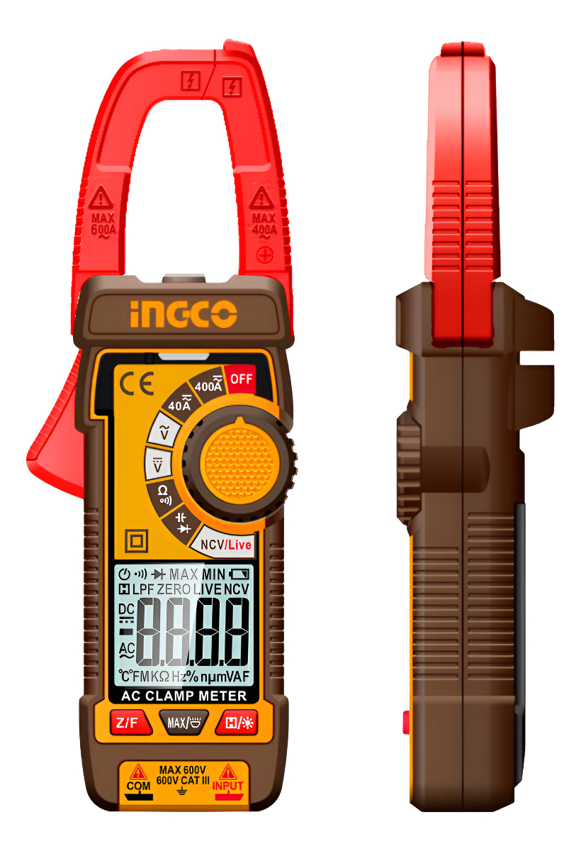 Tester Pinza Amperimetrica Multimetro 400a Digital Ingco
