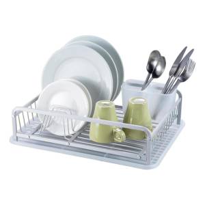 Escurridor Con Cubiertero Aluminio Blanco 43x32x12.5cm