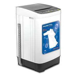 Lavarropas Punktal 8 Kg Carga Superior Color Blanco